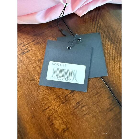 Mac Duggal 55692 Light Pink Ruffled Faux Tuxedo Mini Dress - Size 2 MSRP $348 - Picture 7 of 8